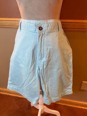 George Light Blue Men’s Flat-Front Casual Shorts